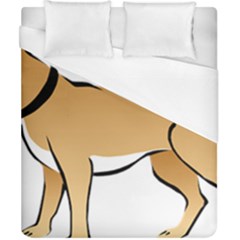 Dog Brown Pet Animal Tail Eskimo Duvet Cover (california King Size) by Nexatart