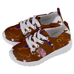 Bulldog Cartoon Angry Dog Kids  Lightweight Sports Shoes by Nexatart