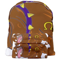 Bulldog Cartoon Angry Dog Giant Full Print Backpack by Nexatart