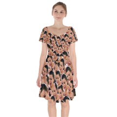 Crying Kim Kardashian Short Sleeve Bardot Dress by Valentinaart