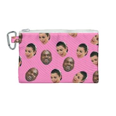 Crying Kim Kardashian Canvas Cosmetic Bag (medium) by Valentinaart