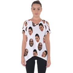 Crying Kim Kardashian Cut Out Side Drop Tee by Valentinaart