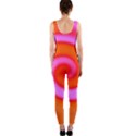 Swirl Orange Pink Abstract One Piece Catsuit View2