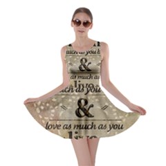 Motivational Calligraphy Grunge Skater Dress by Sapixe