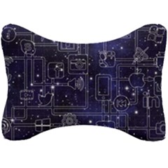 Networks Internet Social Seat Head Rest Cushion by Sapixe