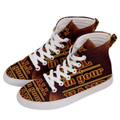 Motivation Live Courage Enjoy Life Women s Hi-top Skate Sneakers by Sapixe