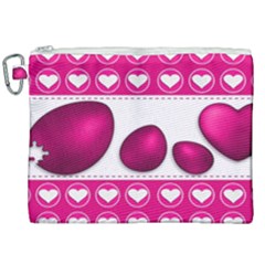 Love Celebration Easter Hearts Canvas Cosmetic Bag (xxl) by Sapixe