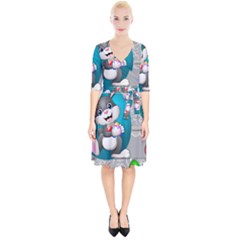 Illustration Celebration Easter Wrap Up Cocktail Dress by Sapixe