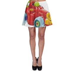 Car Vehicle Racing Car Formula Skater Skirt by Sapixe