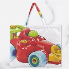 Car Vehicle Racing Car Formula Zipper Large Tote Bag by Sapixe