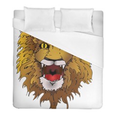 Lion Animal Roar Lion S Mane Comic Duvet Cover (full/ Double Size) by Sapixe