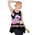 Long distance lover - Cute Unicorn Side Drop Tank Tunic View1