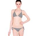 White Fabric Pattern Textile Classic Bikini Set View3