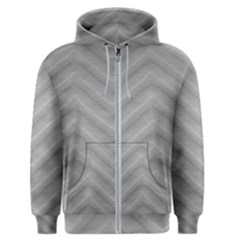 White Fabric Pattern Textile Men s Zipper Hoodie by Sapixe