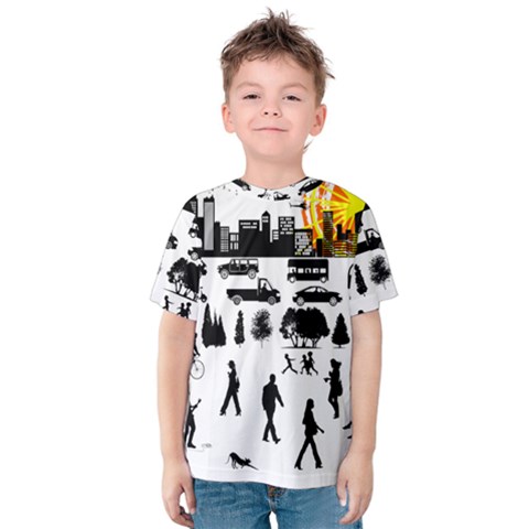 Good Morning, City Kids  Cotton Tee by FunnyCow