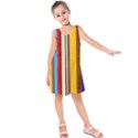 Colorful Stripes Kids  Sleeveless Dress View1