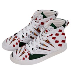 Poker Hands   Royal Flush Diamonds Women s Hi-top Skate Sneakers by FunnyCow