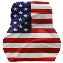 American Usa Flag Car Seat Back Cushion  by FunnyCow