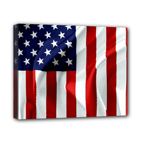 American Usa Flag Vertical Canvas 10  X 8  by FunnyCow