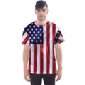 American Usa Flag Vertical Men s Sports Mesh Tee View1