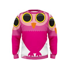 Sowa Owls Bird Wild Birds Pen Kids  Sweatshirt by Sapixe