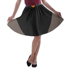 Sowa Owls Bird Wild Birds Pen A-line Skater Skirt by Sapixe