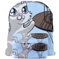 Cat Bird Cage Hunt Hunting Pet Giant Full Print Backpack by Sapixe