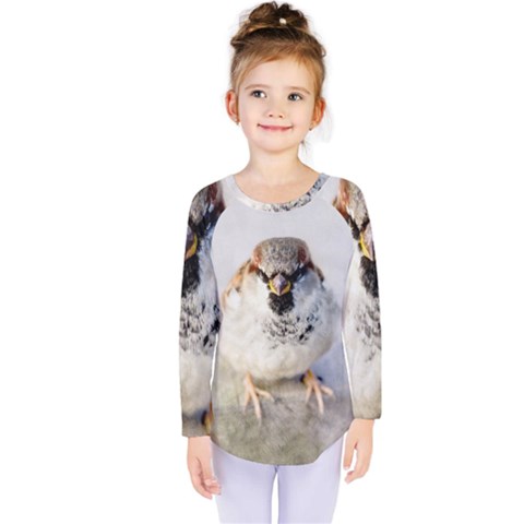 Do Not Mess With Sparrows Kids  Long Sleeve Tee by FunnyCow