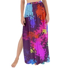 Paint Spots Texture                                       Maxi Chiffon Tie-up Sarong by LalyLauraFLM