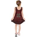 Decorative Celtic Knot On Dark Vintage Background Kids  Sleeveless Dress View2