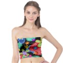 Colorful Retro Flowers Fractalius Pattern 1 Tube Top View1