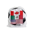 United Football Championship Hosting 2026 Soccer Ball Logo Canada Mexico Usa Drawstring Pouches (Large)  View1