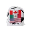 United Football Championship Hosting 2026 Soccer Ball Logo Canada Mexico Usa Drawstring Pouches (Large)  View2