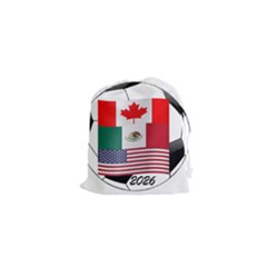 United Football Championship Hosting 2026 Soccer Ball Logo Canada Mexico Usa Drawstring Pouches (xs)  by yoursparklingshop