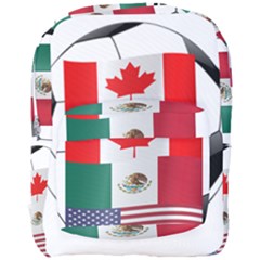 United Football Championship Hosting 2026 Soccer Ball Logo Canada Mexico Usa Full Print Backpack by yoursparklingshop