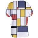 De Stijl Abstract Art Women s Oversized Tee View2