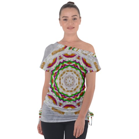 Fauna In Bohemian Midsummer Style Tie-up Tee by pepitasart