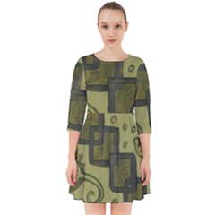 Four Squares Smock Dress by snowwhitegirl