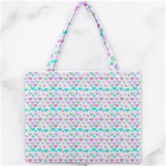 Hearts Butterflies White 1200 Mini Tote Bag by snowwhitegirl