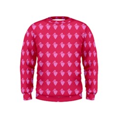 Punk Heart Pink Kids  Sweatshirt by snowwhitegirl