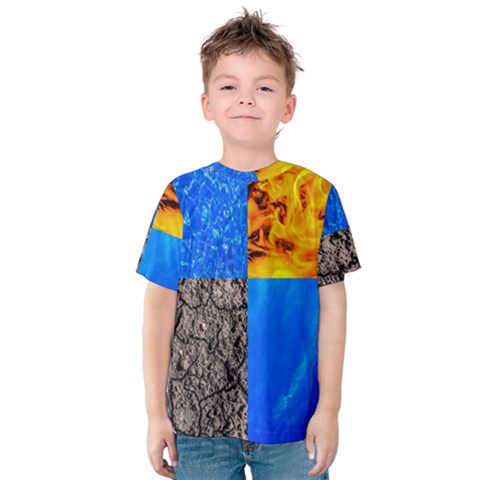 The Fifth Inside Vertical Pattern Kids  Cotton Tee by FunnyCow