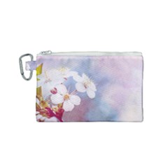 Pink Mist Of Sakura Canvas Cosmetic Bag (small) by FunnyCow