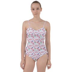 Bubblegum Cherry White Sweetheart Tankini Set by snowwhitegirl