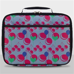 Bubblegum Cherry Blue Full Print Lunch Bag by snowwhitegirl