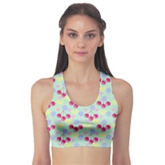 Birthday Cherries Sports Bra by snowwhitegirl