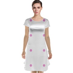 Pink Dots Cap Sleeve Nightdress by snowwhitegirl