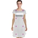 Pink Dots Cap Sleeve Nightdress View1