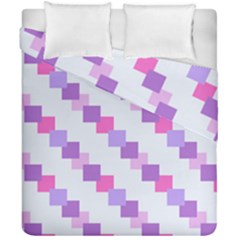 Geometric Squares Duvet Cover Double Side (california King Size) by snowwhitegirl