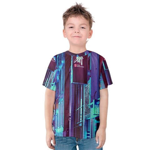 Japan City Kids  Cotton Tee by snowwhitegirl