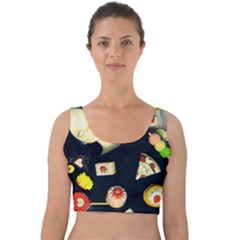 Food Velvet Crop Top by snowwhitegirl